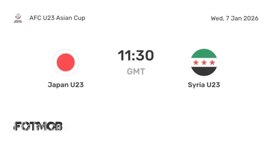 Japan U23 vs Syria U23: Live Scores, Predicted Lineups, and H2H Stats