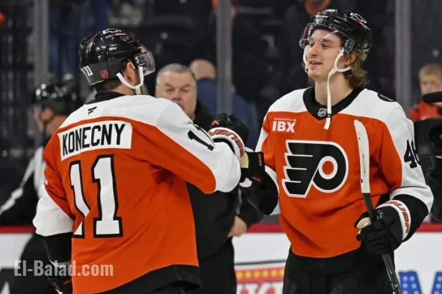 Flyers’ Zegras Shines with Two Goals Against Ducks