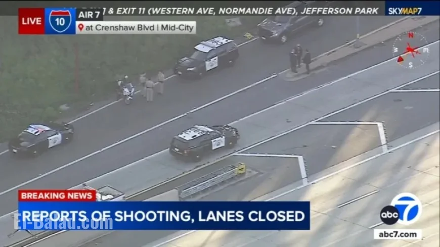10 Freeway Shooting Closes Eastbound Lanes Near Downtown LA