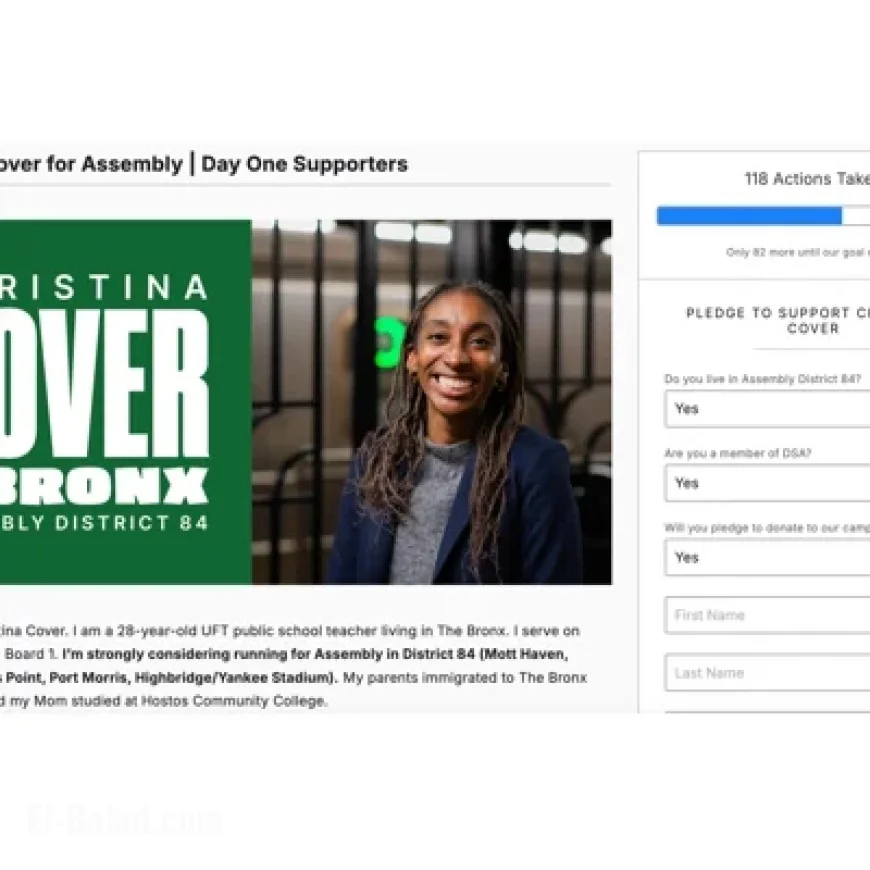 DSA’s Christina Cover Considers Assembly Run in South Bronx