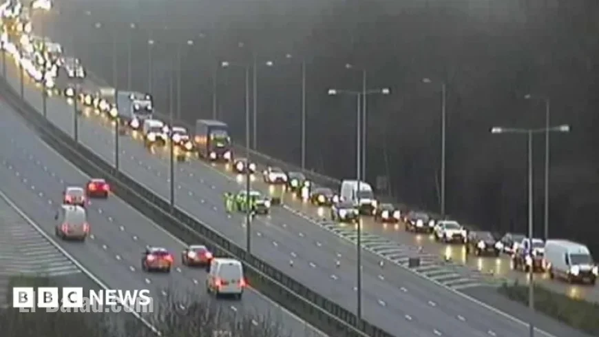 M1 Reopens in Leicestershire Following Cattle Truck Crash and Car Fire