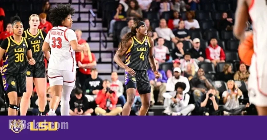 LSU Women’s Basketball Secures First SEC Win with 80-59 Victory Over Georgia