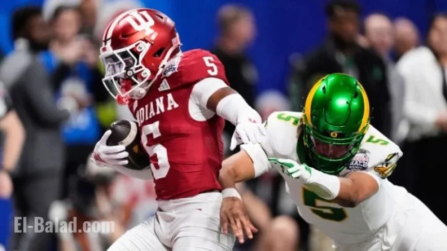 Indiana vs. Oregon: Battle for a Spot in College Football Title Game
