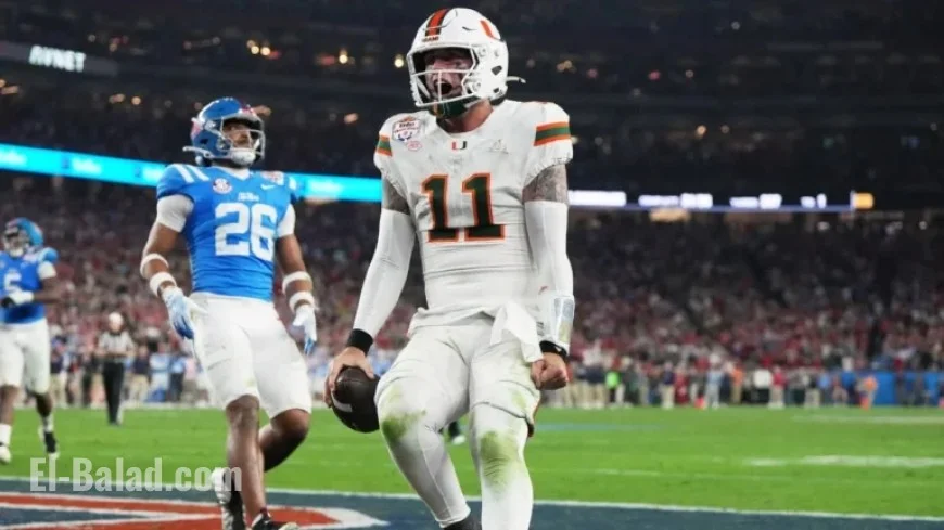 Miami Defeats Ole Miss in Fiesta Bowl, Advances to National Championship