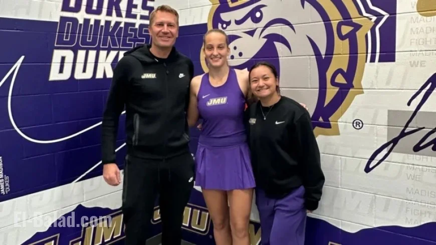 JMU Women’s Tennis Welcomes Niki Tomeljak for 2026-27 Season