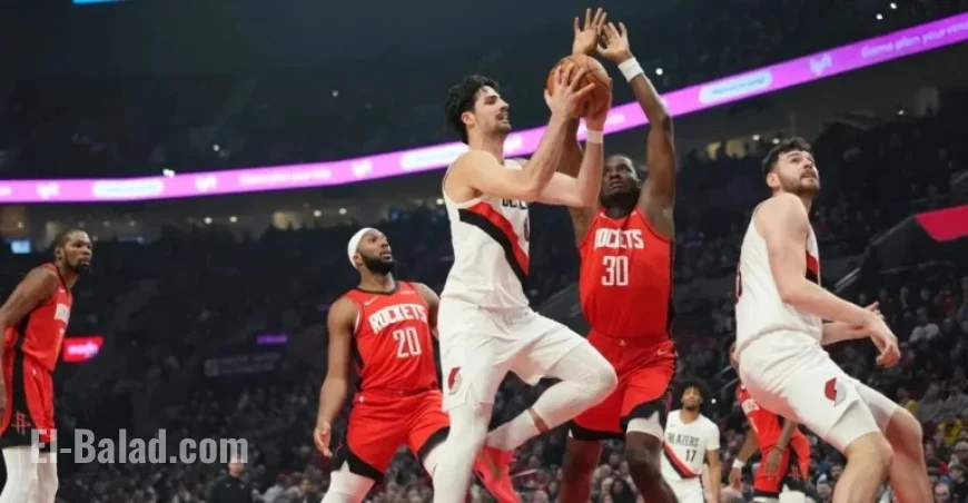 Portland Trail Blazers Dominate Houston Rockets in First Half Showdown