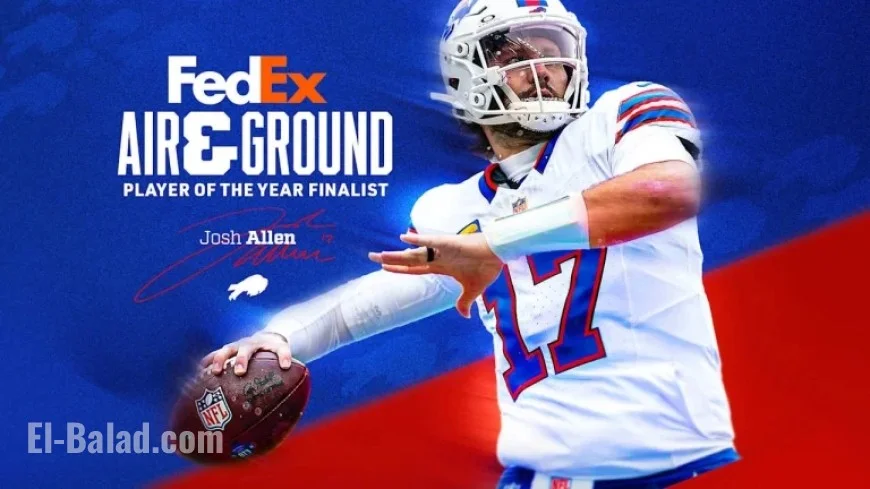 Josh Allen Nominated for FedEx Air and Ground Players of the Year Award