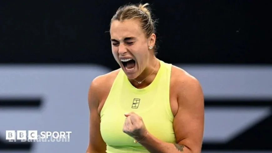 Aryna Sabalenka Advances to Brisbane Final Against Marta Kostyuk