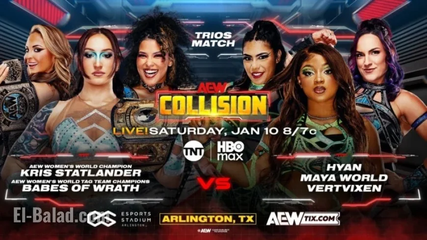Kris Statlander & Babes of Wrath Battle Hyan, Maya World, Vert Vixen at AEW Collision 1/10