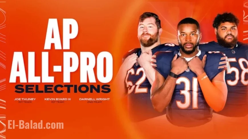 Three Bears Players Secure AP NFL All-Pro Honors