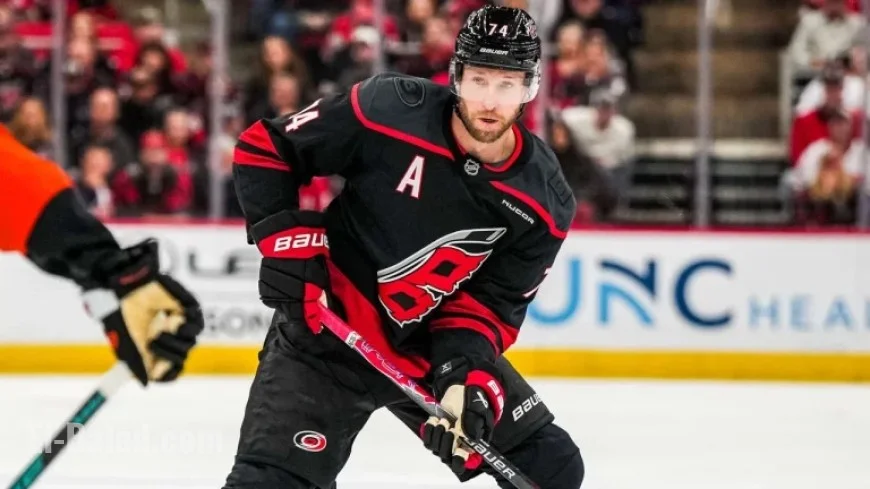 Slavin Returns from Injury for Hurricanes vs. Kraken Matchup