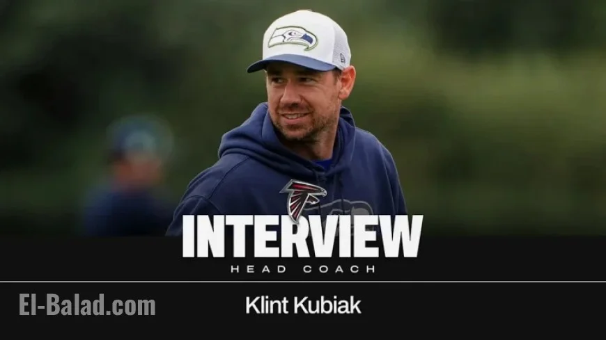 Falcons Interview Klint Kubiak for Head Coach Role