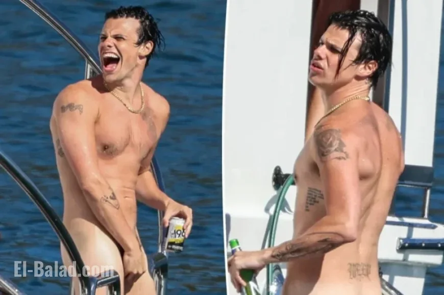 Yungblud Goes Nude at Exclusive Yacht Party