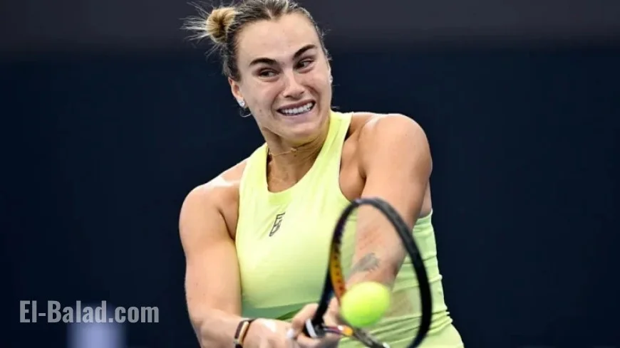 Sabalenka Advances to Brisbane Final Against Kostyuk in Australian Open Prep