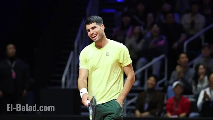 Alcaraz Set for Monday Training with Top-10 Player at 2026 Australian Open