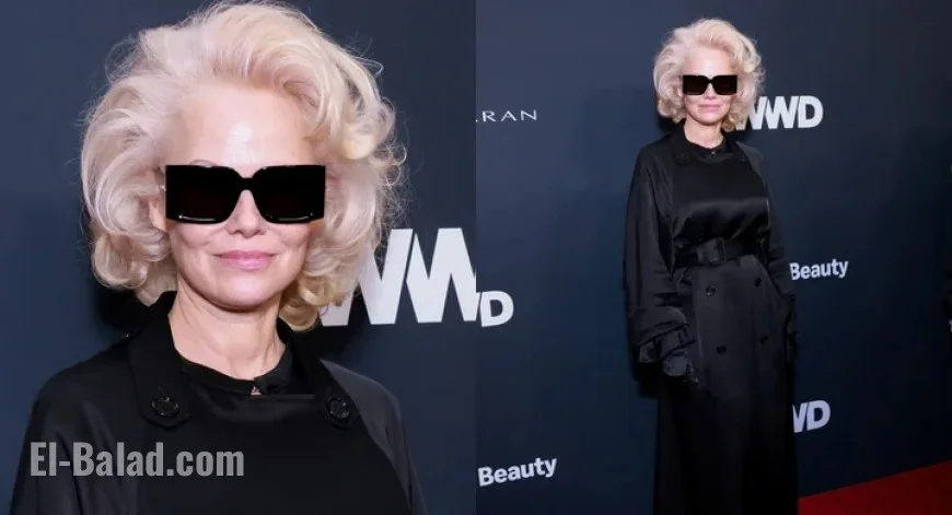 Pamela Anderson Stuns with Blonde Look at 2026 WWD Style Awards