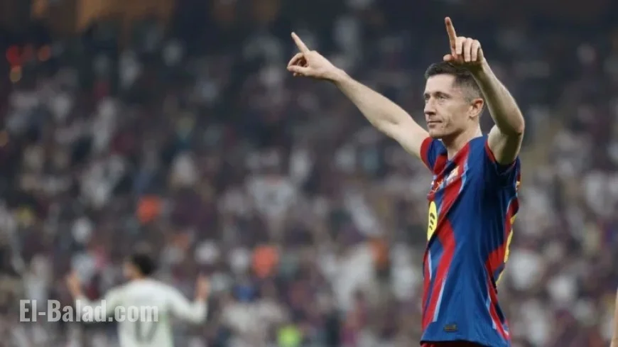 Lewandowski Shines as Barcelona Scores Against Real Madrid