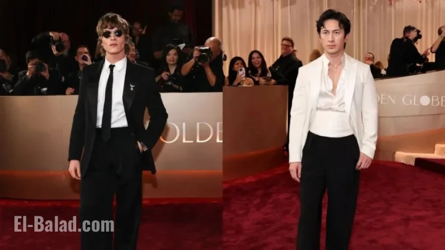 Hudson Williams, Connor Storrie Bring Charisma to 2026 Golden Globes