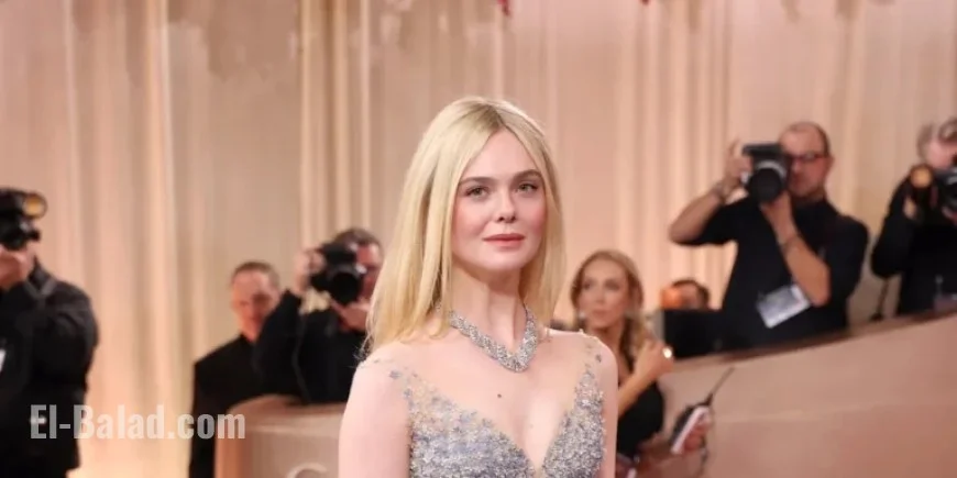 Elle Fanning’s Gucci Gown at Golden Globes Commands Attention