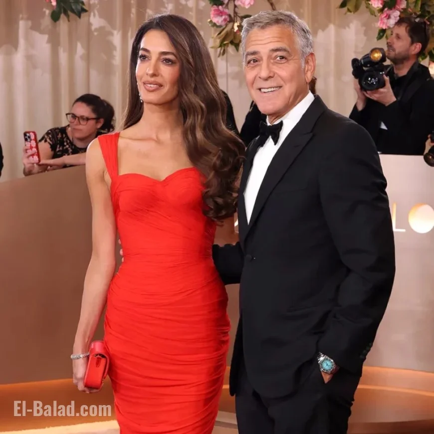 George and Amal Clooney Shine at Golden Globes Date Night