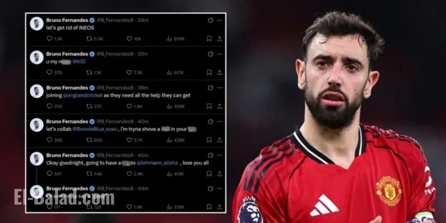 Manchester United Issues Statement After Bruno Fernandes’ X Account Hacked