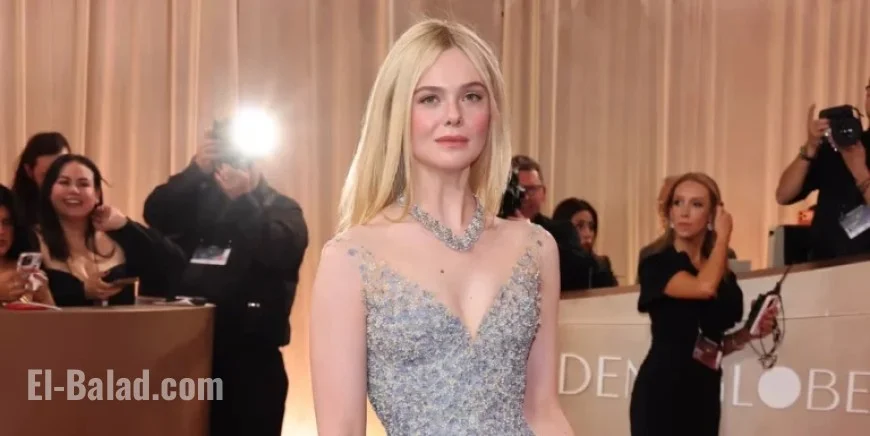 Elle Fanning Wows in Form-Fitting Dress at 2026 Golden Globes