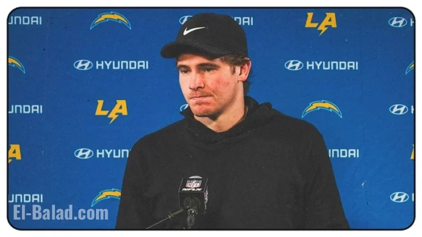 Justin Herbert Speaks at Postgame Conference After Patriots Matchup