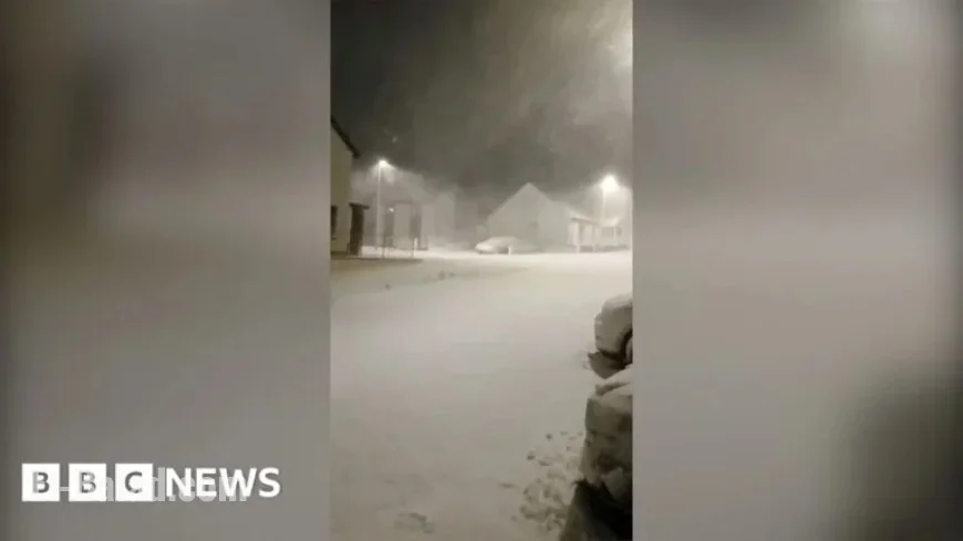 Thundersnow Strikes Pembrokeshire Amid Storm Goretti.