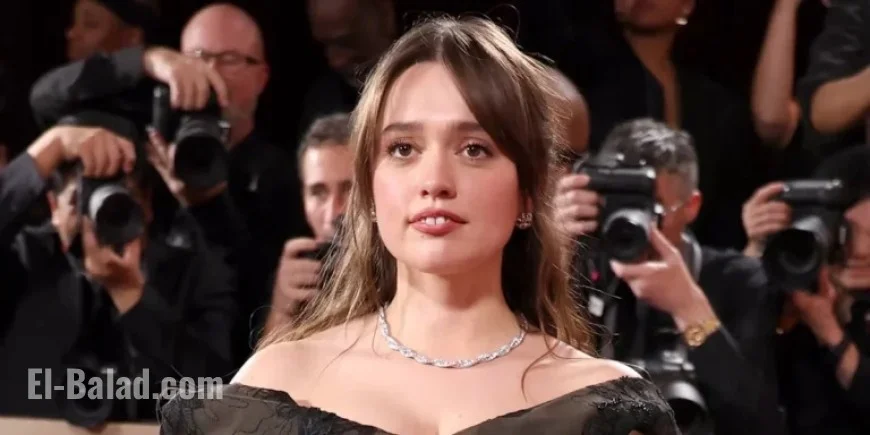 Aimee Lou Wood Stuns in Asymmetrical Gown at 2026 Golden Globes