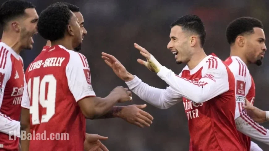 Martinelli Shines with Hat-Trick as Arsenal Crush Portsmouth 4-1 in FA Cup