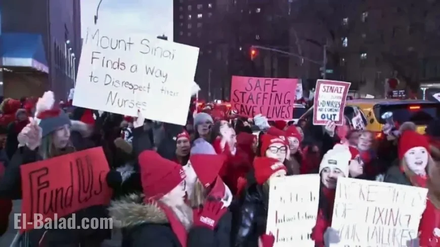 Thousands of NYC Union Nurses Strike at Hospitals