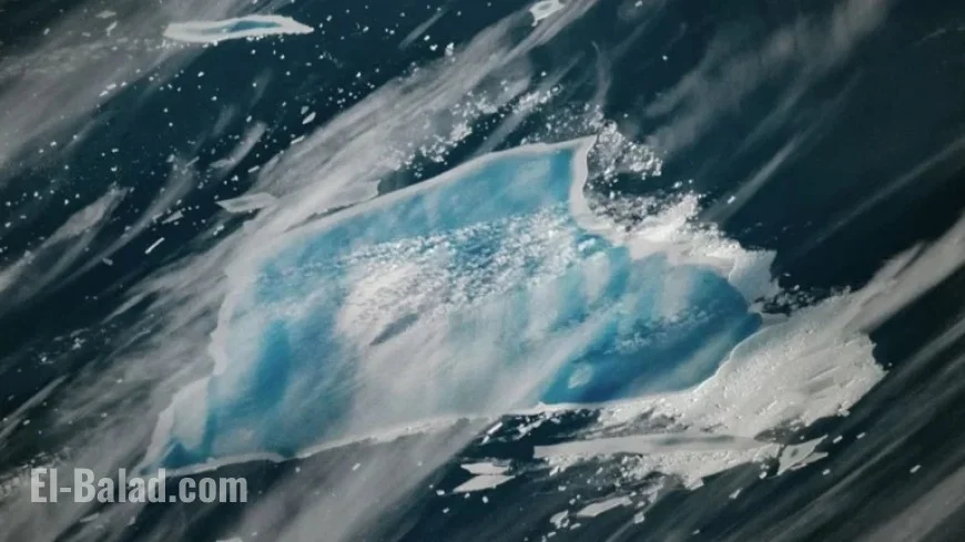 40-Year-Old Iceberg Glows Blue, Nearing Complete Disintegration