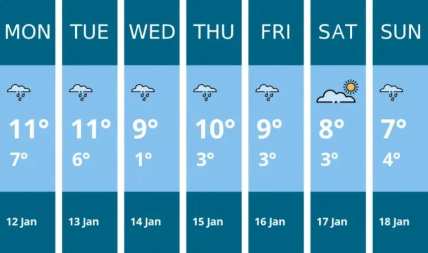 Wells Weather Outlook: January 12-18 Forecast