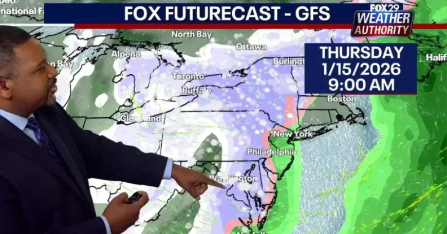 Philadelphia Weather Alert: Midweek Storm to Deliver Snow and Rain