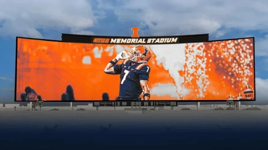 Illinois and Daktronics Unveil College Football’s Largest Video Display