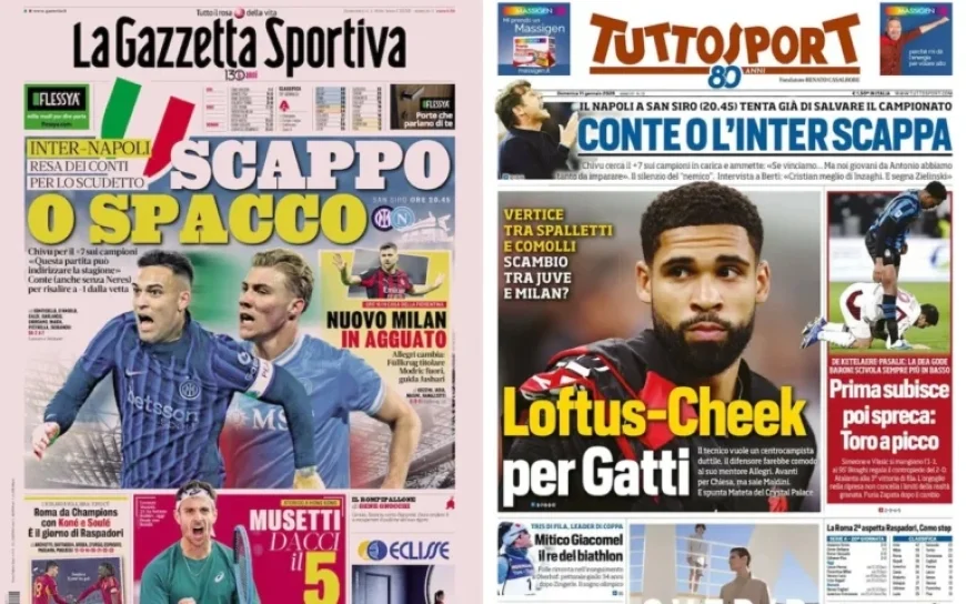 Italy’s Front Pages Spotlight Milan’s Revival, Loftus-Cheek Swap with Gatti