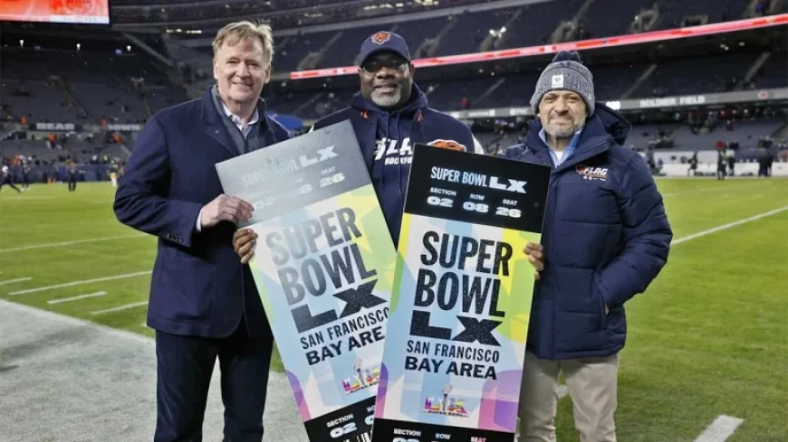 Bears, Goodell Award Flag Football Pioneer with Super Bowl Tickets