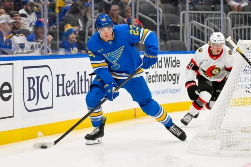 Blues Extend Logan Mailloux’s Contract for One Year