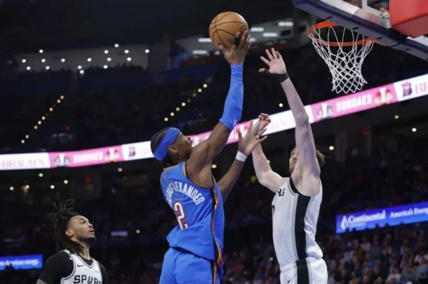 Gilgeous-Alexander Leads Thunder to Victory, Ending Spurs’ Losing Streak