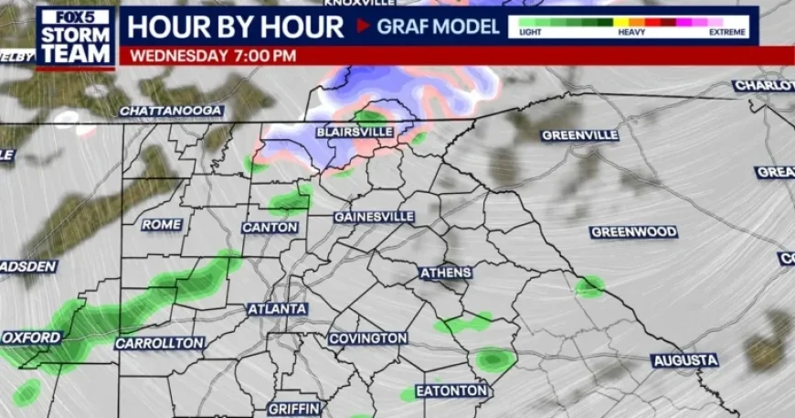 Snow Forecast for North Georgia: Timing, Locations, and Temperature Outlook