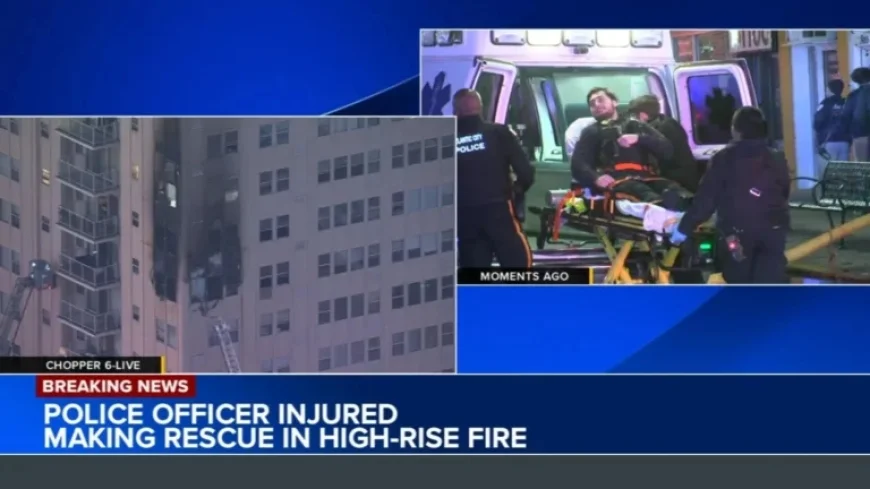 Officer Injured Rescuing Residents in Atlantic City High-Rise Fire
