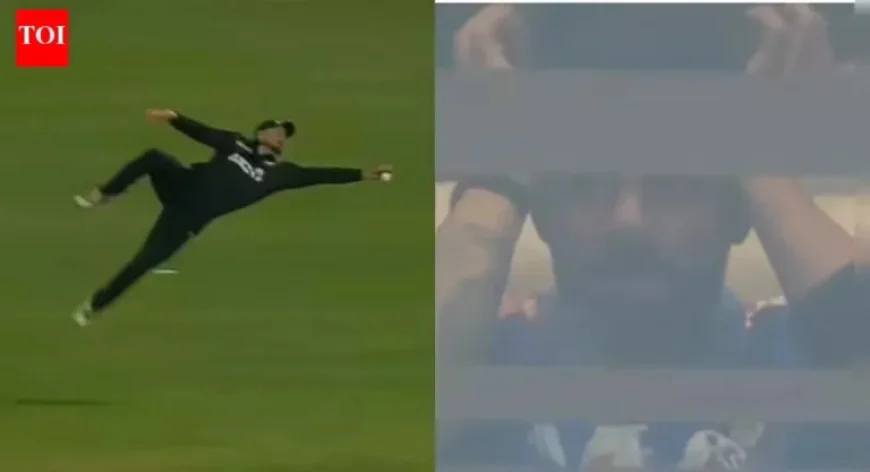Glenn Phillips Amazes at Point; Virat Kohli Left Stunned in IND vs NZ Match