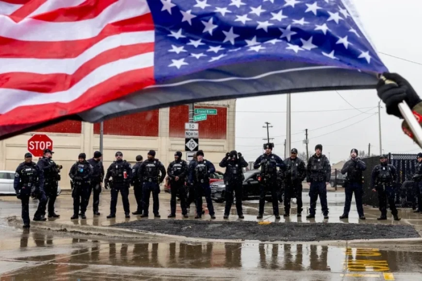 Hundreds Protest in Detroit Amid Police, Trump Supporter Clashes
