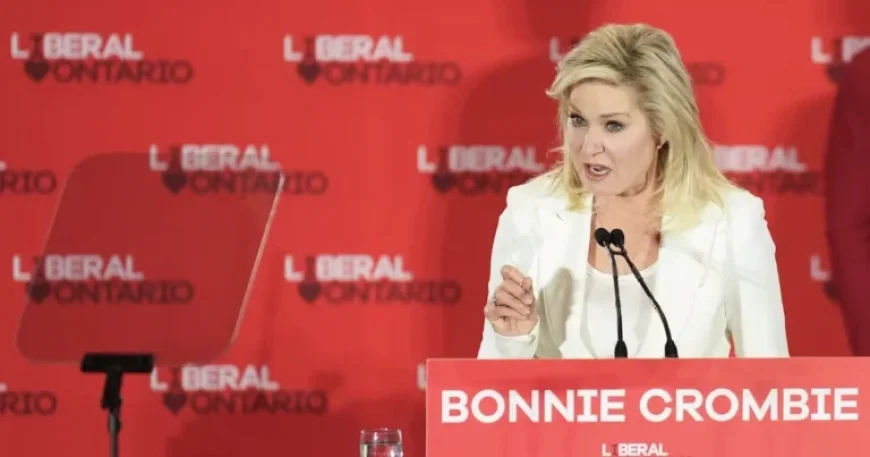Bonnie Crombie Steps Down as Ontario Liberal Leader Immediately