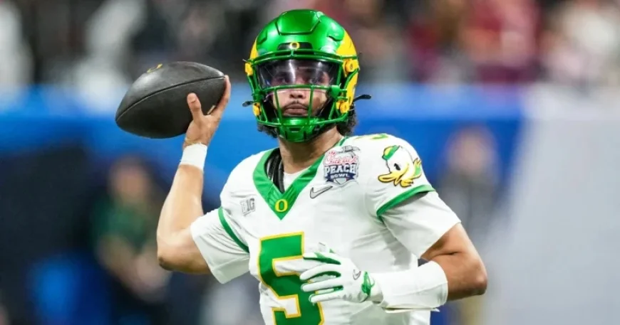 Oregon QB Dante Moore Opts to Stay in College, Skips NFL Draft