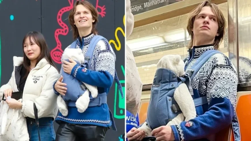 Ansel Elgort Seen on Subway with Baby in ‘Baby Driver’ Star’s 1st Photos