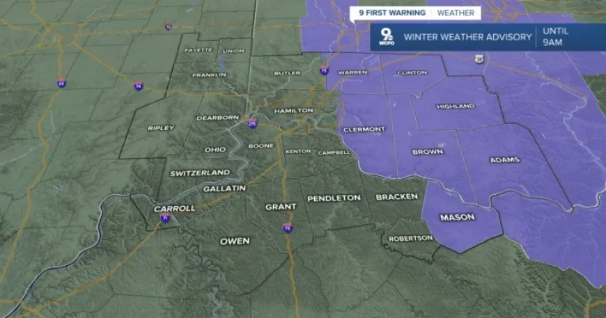 Winter Weather Advisory in Effect Until 9 a.m.