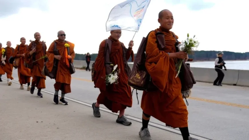 Buddhist Monks Walk Across US: Discover Their Journey’s Purpose