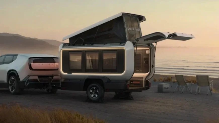 Honda Unveils Prototype Lightweight Camper Trailer Base Station