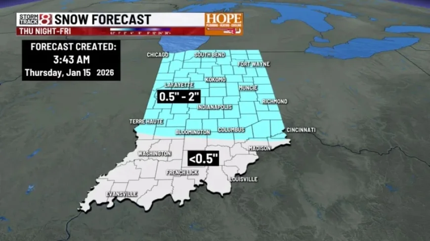 Central Indiana Prepares for Heavy Snow and Extreme Cold, Jan. 15, 2026